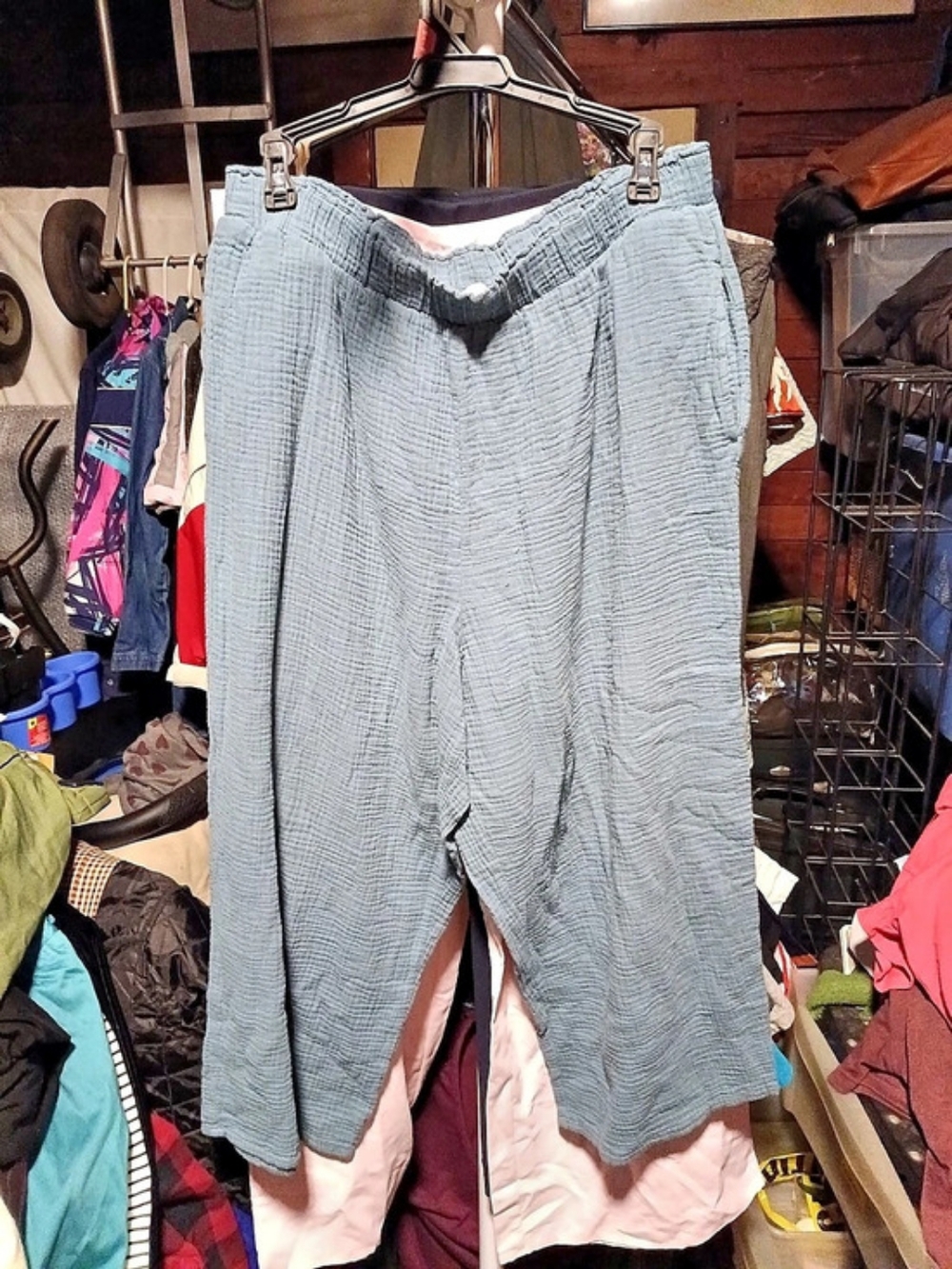 Blue Wide Leg Pants